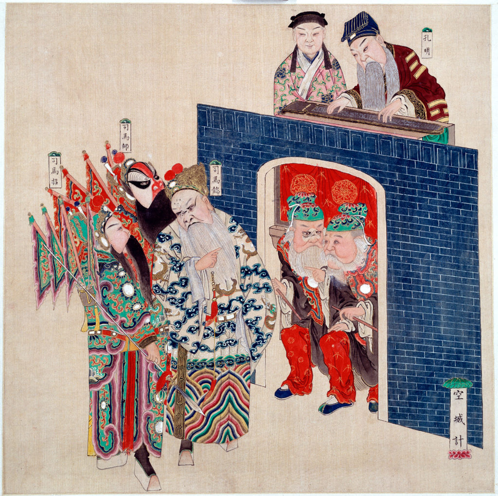 Paintings of scenes from Chinese opera
